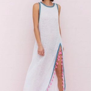 Pitusa Tassel Slit Dress